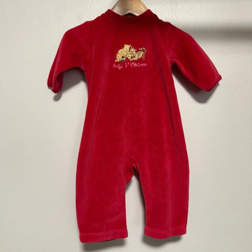 Vintage Disney Classic Pooh Bear 0/3m One Piece